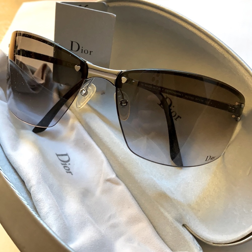 Dior Women's Brown Gradient Rimless Sunglasses